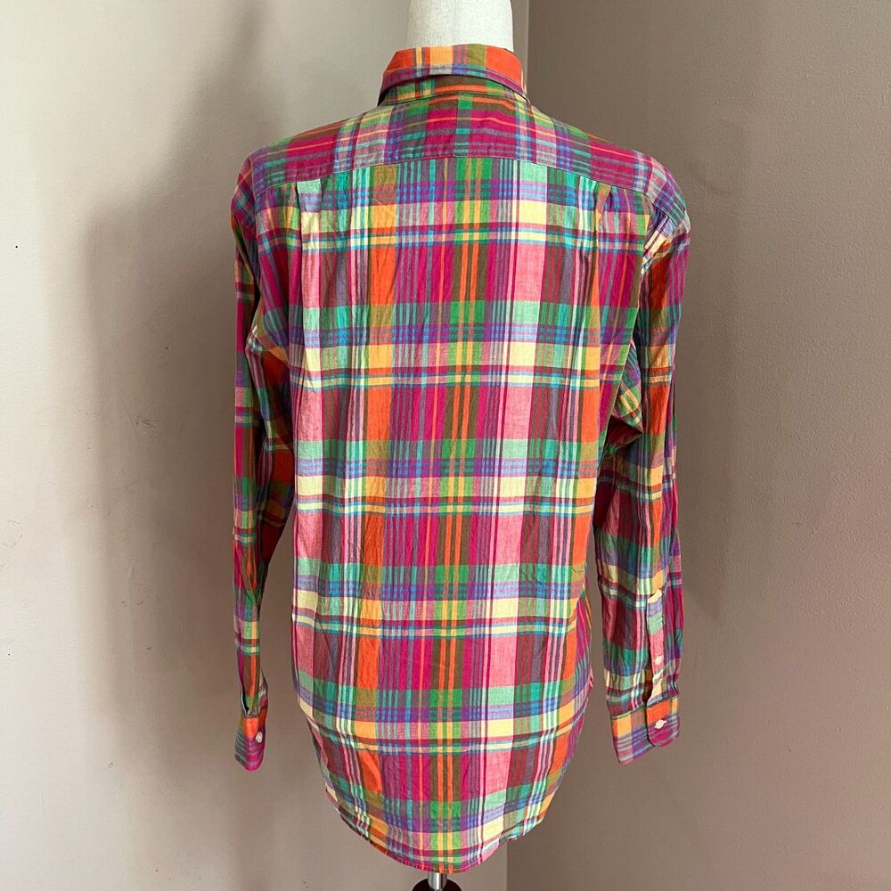 Ralph Lauren Pink Multi Plaid Button-Down Shirt - Picture 6 of 11